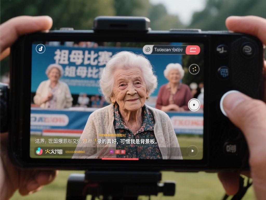 外国网友：视频中祖母比赛表现精彩，而我只是背景角色